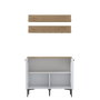 Hanah Home Armario Multiusos Blanco y Nogal